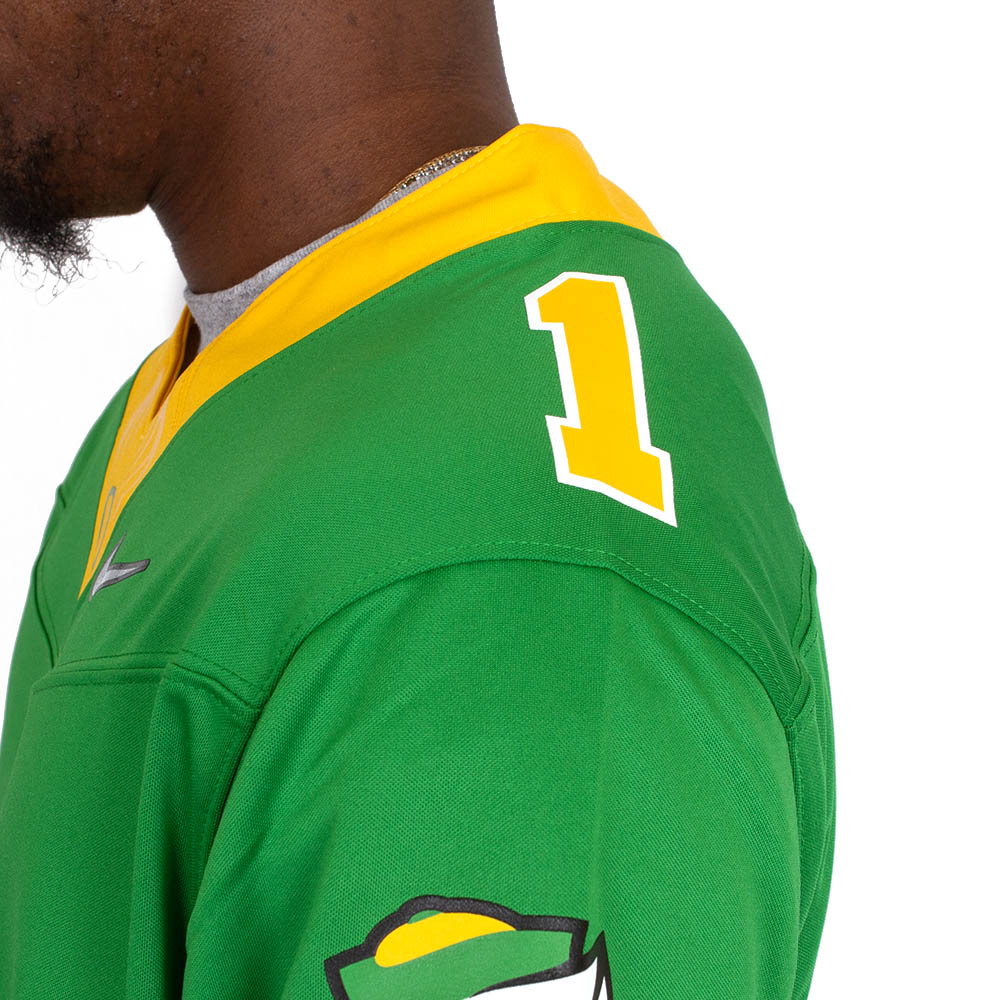 Fighting Duck, Nike, Green, Jerseys, Men, Football, Game Day, 2024, #1, 798959